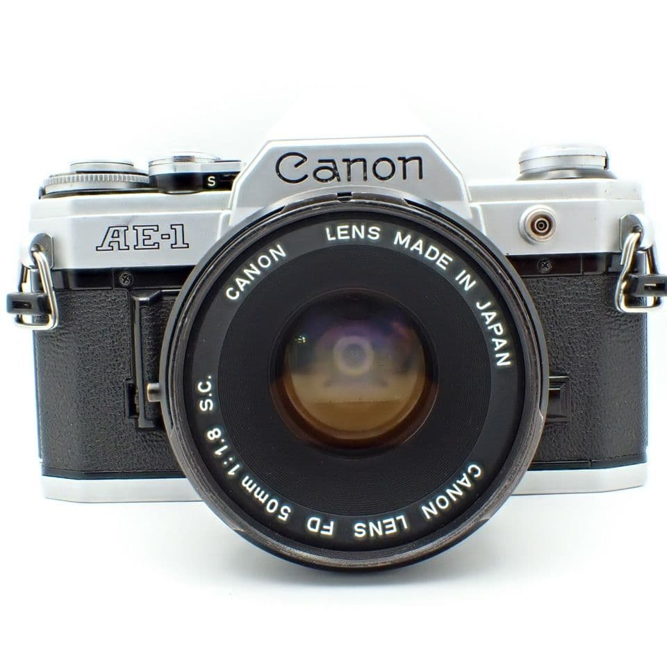 【動作確認済】Canon AE-1＆FD 50mm f1.8 新品電池付