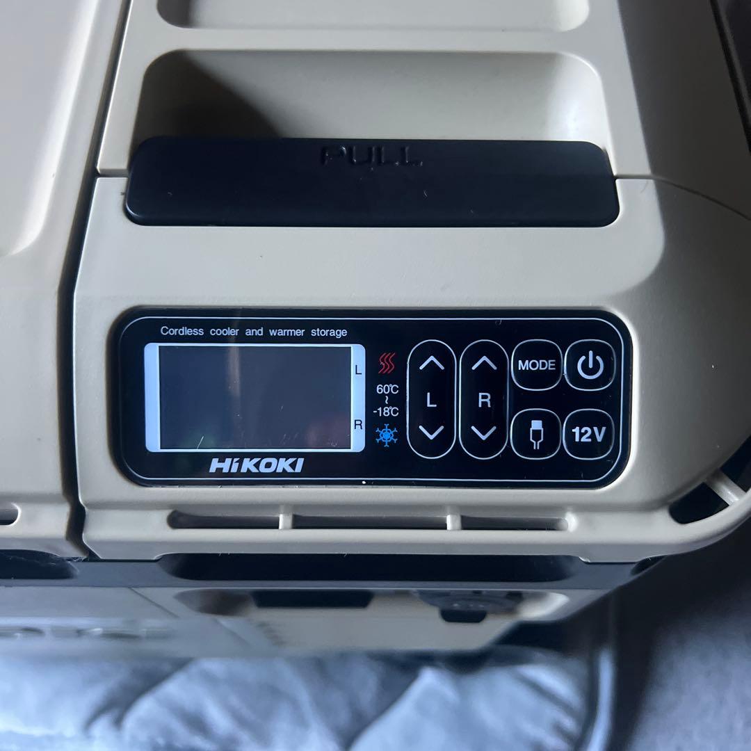 HiKOKI コードレス冷温庫　１８Ｖバッテリー２個付き