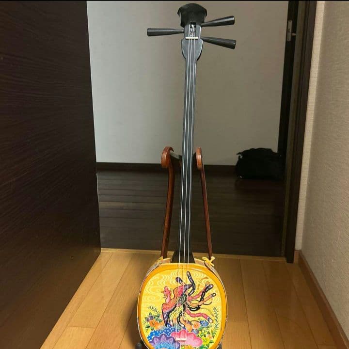 沖縄三線 鳳凰柄 木製 3弦