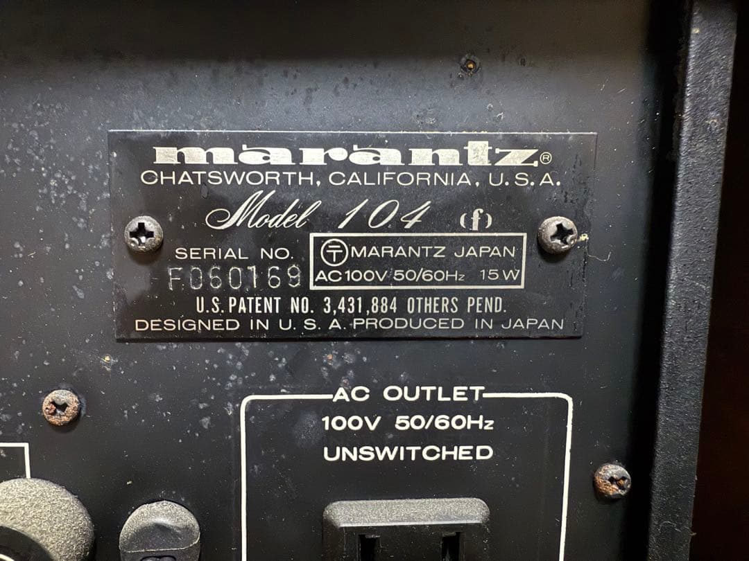 チューナー Marantz マランツ Model 104 ウッドケース付