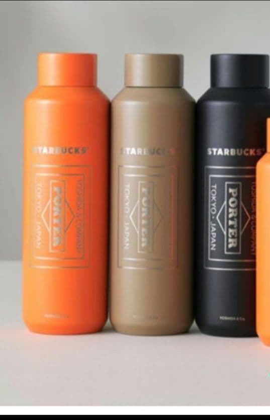(新品未使用)PORTER×スタバ ステンレスボトル 591ml オレンジ