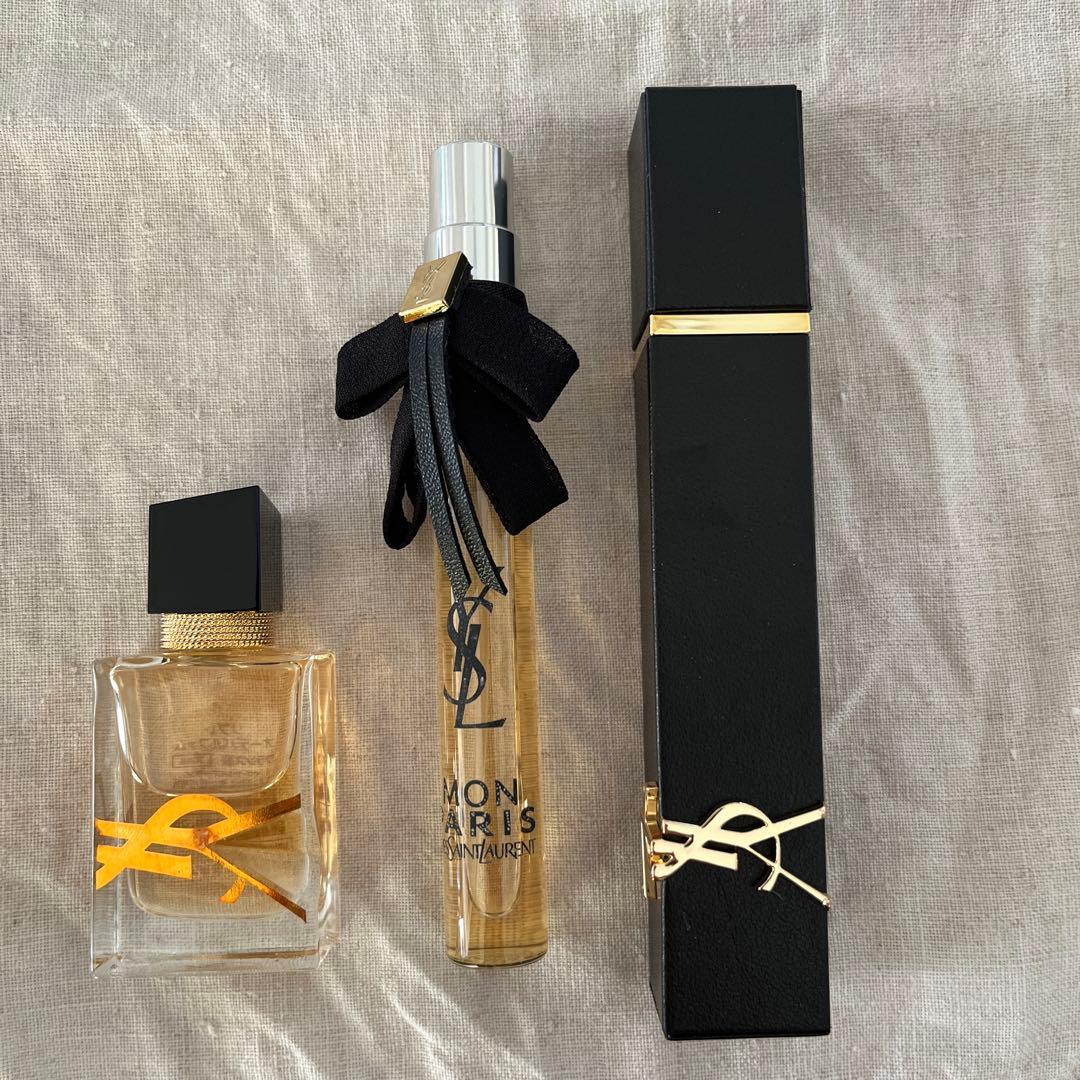 未使用・箱あり YSLミニ香水3本セット リブレ2本／モンパリ1本 可愛いボトル