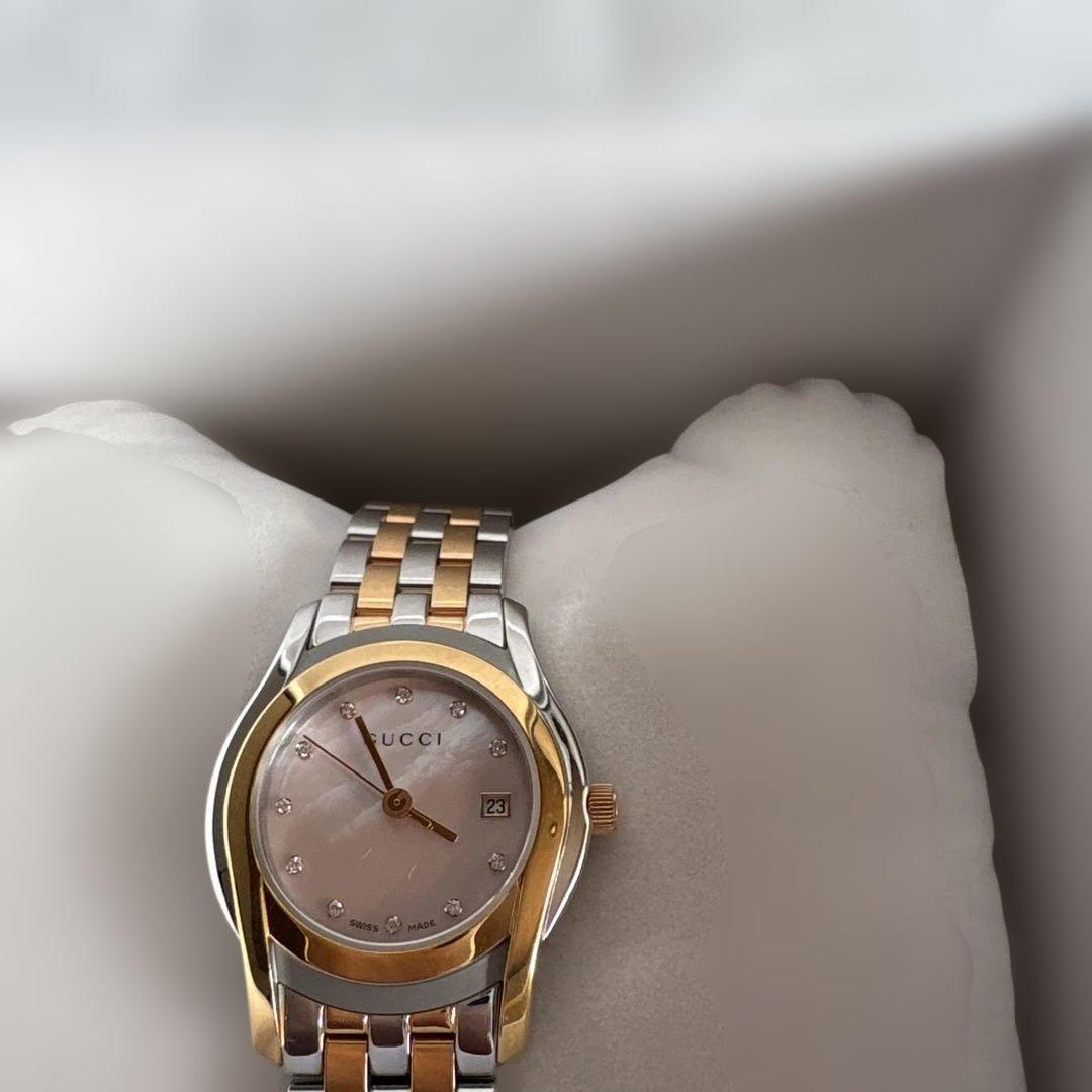 GUCCI シェル盤　腕時計＊