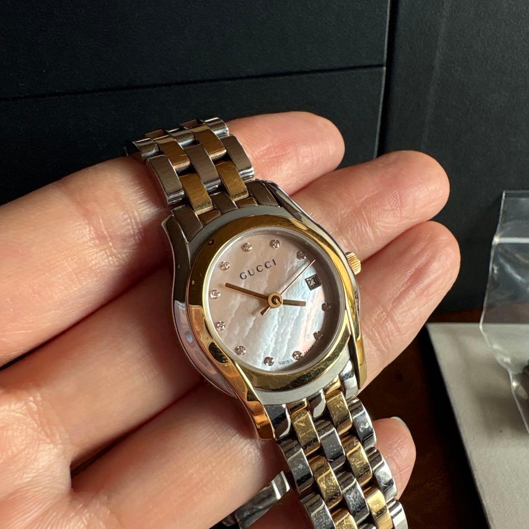 GUCCI シェル盤　腕時計＊