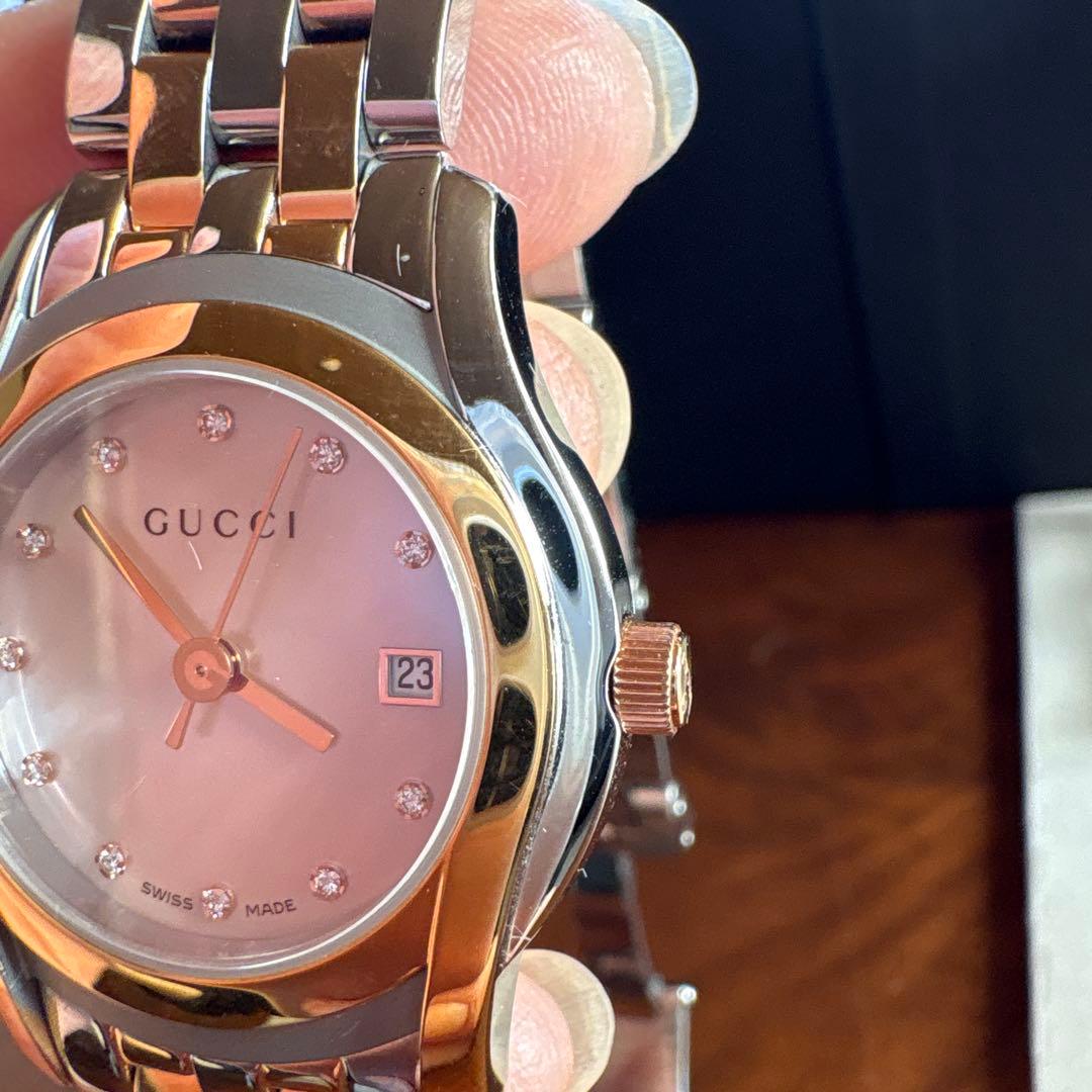 GUCCI シェル盤　腕時計＊