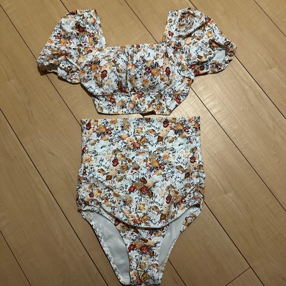 フラワープリント セパレート水着