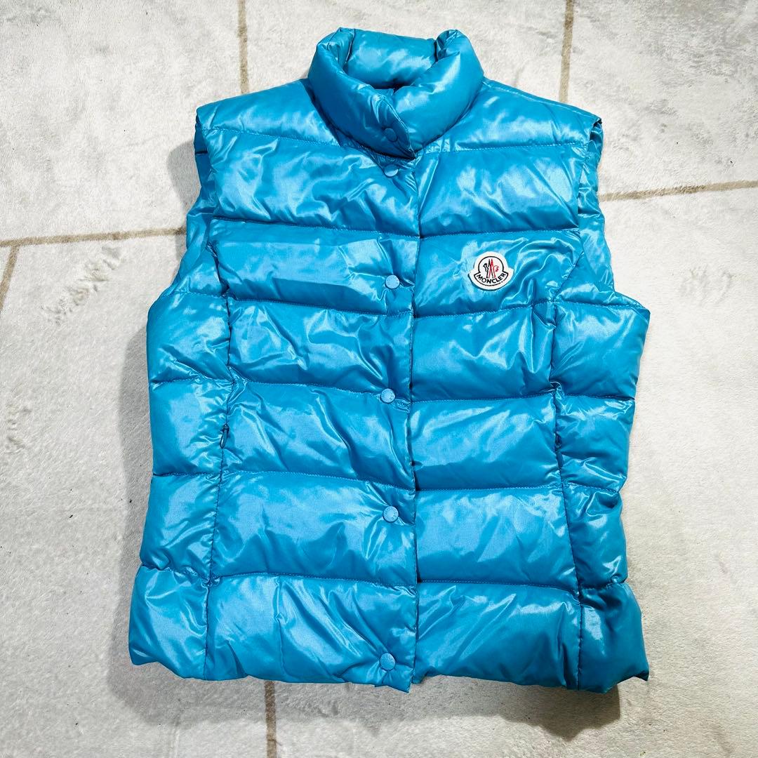 ジ*✨様 MONCLER モンクレール　ダウンベスト ブルー サイズ0 レディー