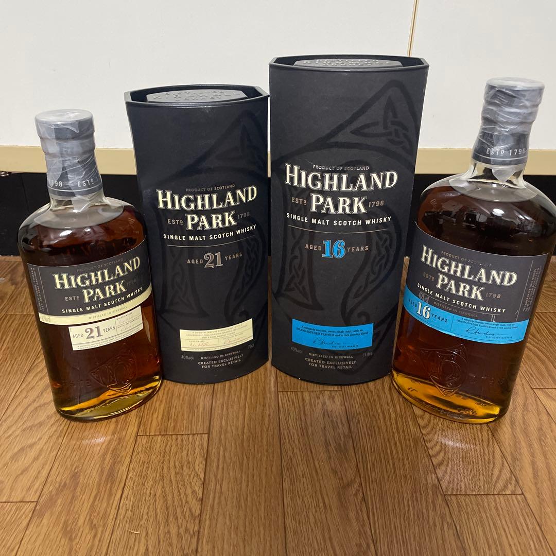 Highland Park 21年 16年　シングルモルトウイスキー