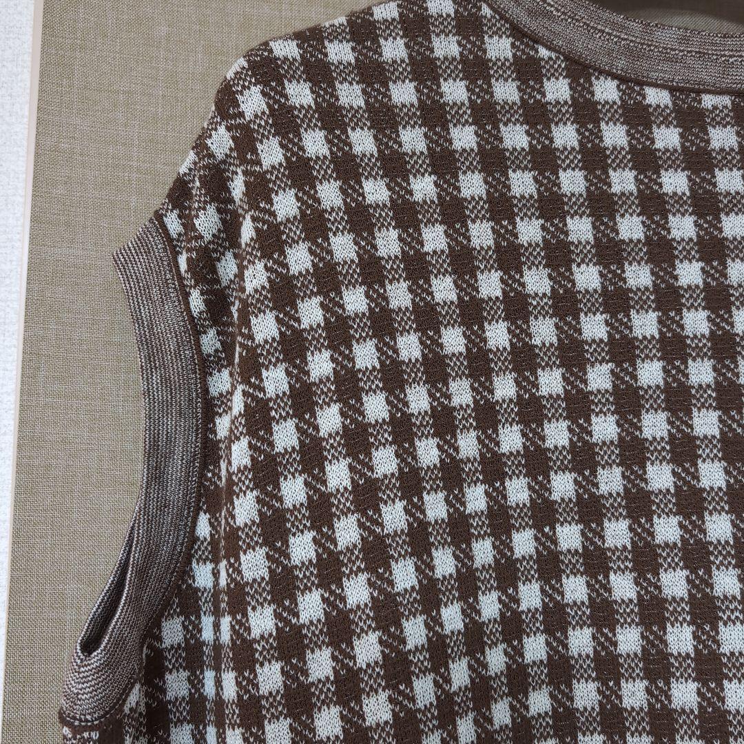 ✨️1/12迄出品✨️45R✨️新品✨️ギンガムジャカードのMドレス