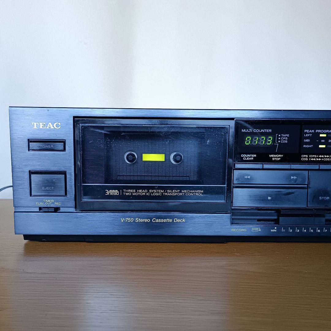 カセットデッキ TEAC V-750 整備、動作品