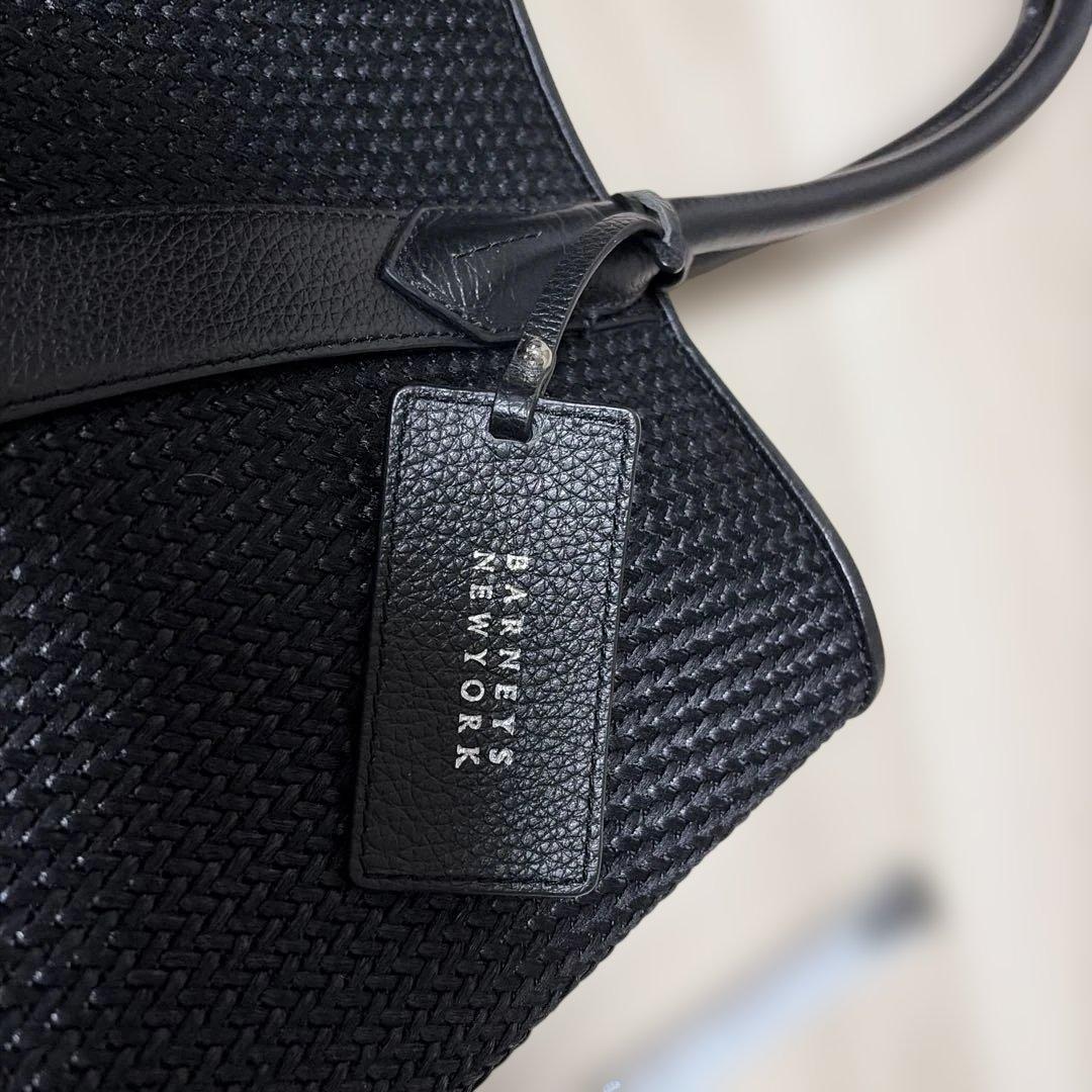 BARNEYS NEW YORK ブラック トートバッグ
