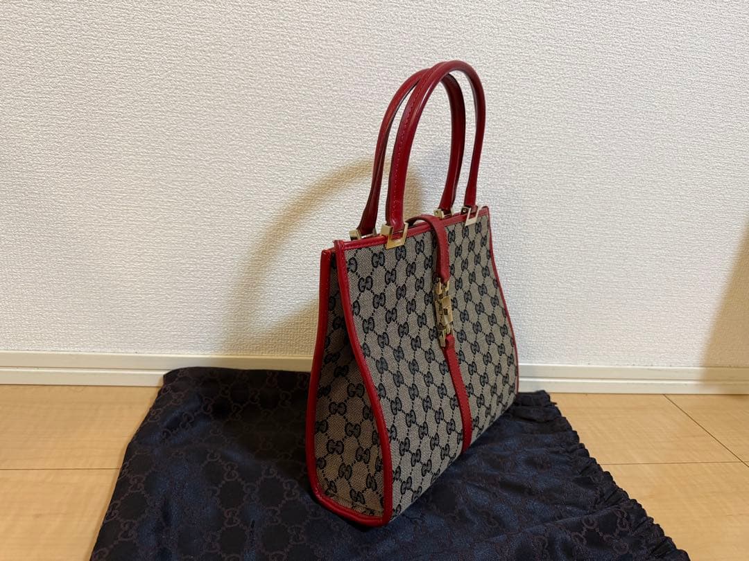 グッチ ハンドバッグ GGキャンバス/【中古】/美品/レディース