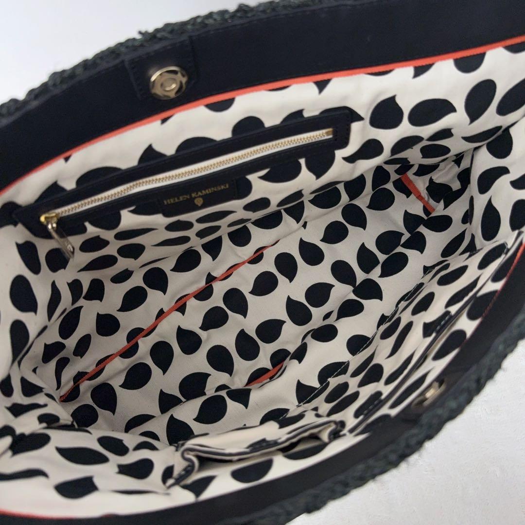 【極美品✨️】HELEN KAMINSKI かごバッグ トートバッグ ブラック