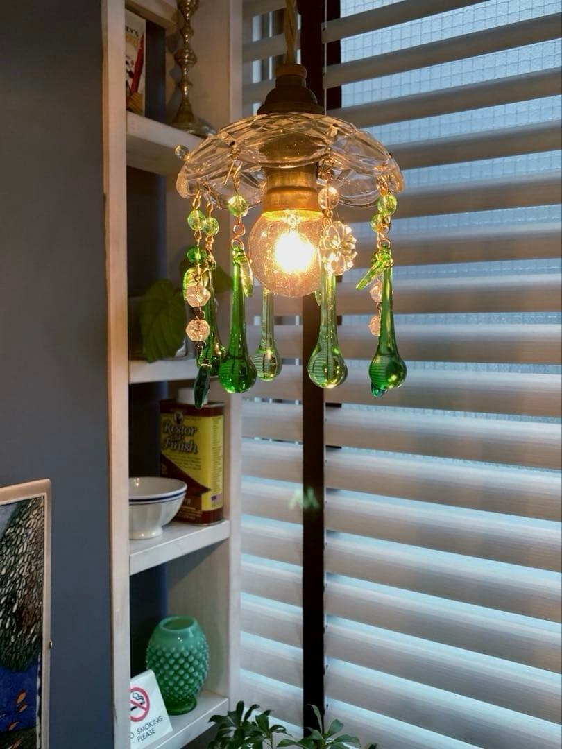 ミニシャンデリア（Forest）　1920年　フランスアンティーク　ランプ