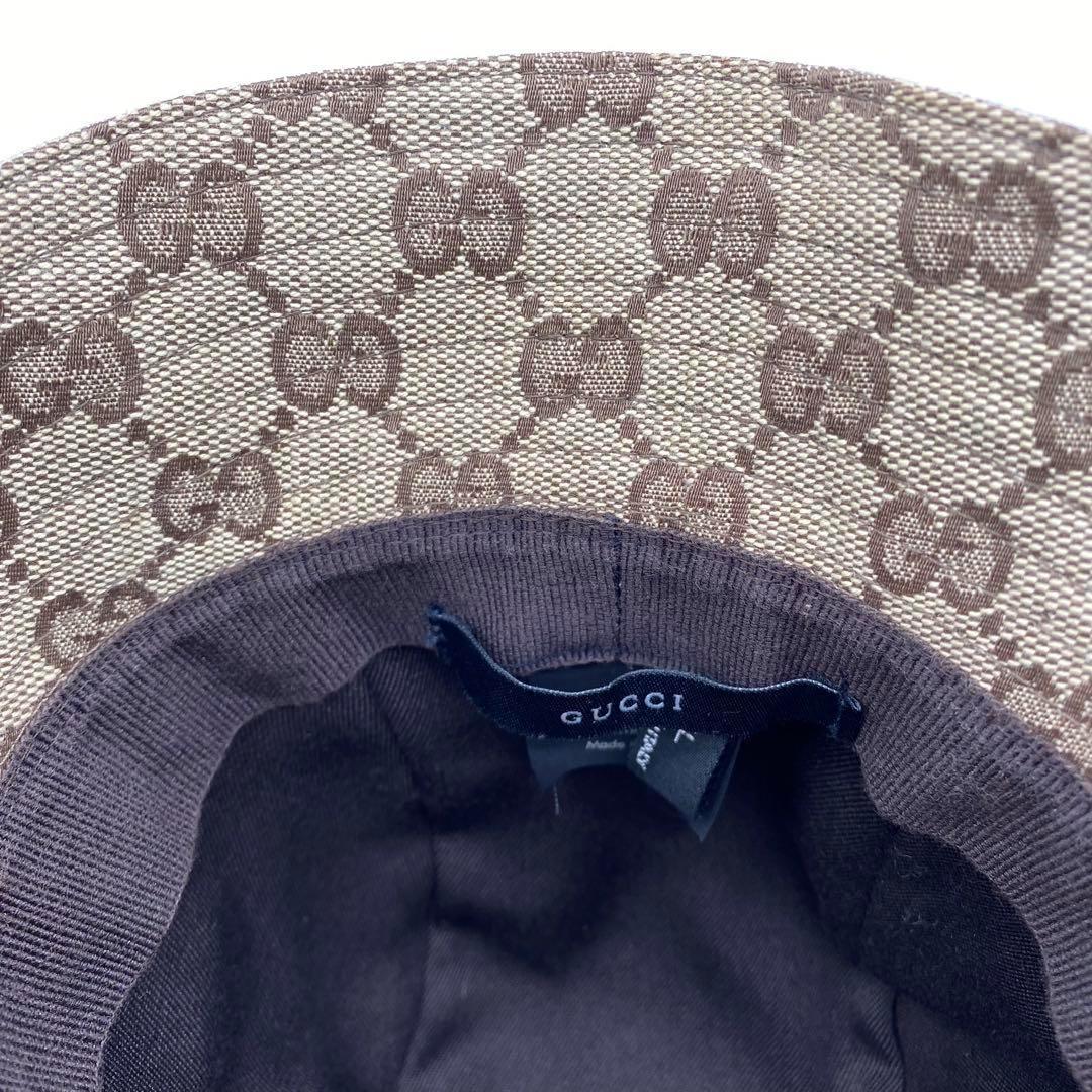 GUCCI グッチ　GG柄　 バケットハット　Lサイズ　帽子