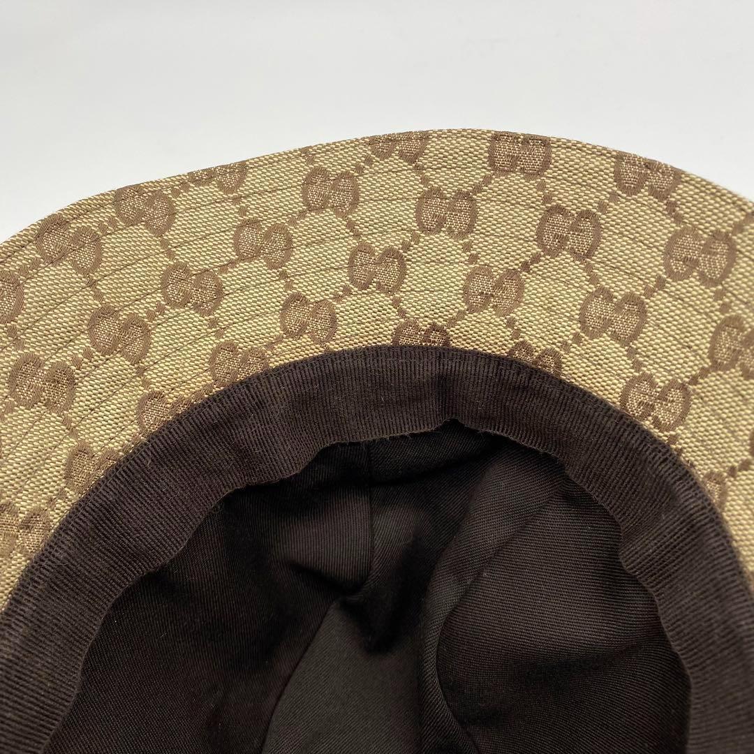 GUCCI グッチ　GG柄　 バケットハット　Lサイズ　帽子