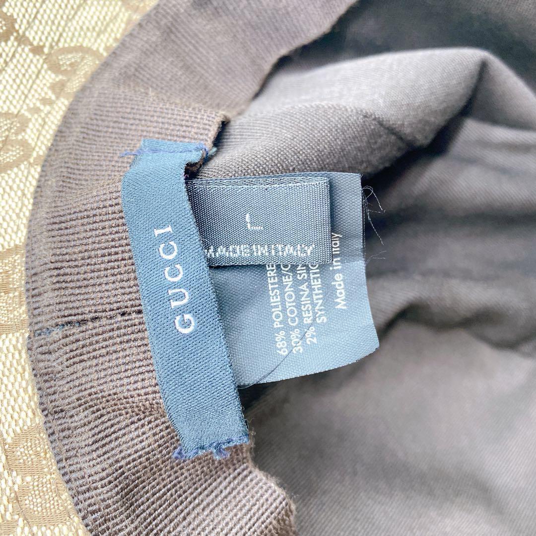 GUCCI グッチ　GG柄　 バケットハット　Lサイズ　帽子