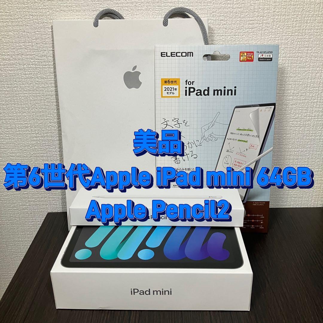 美品　第6世代Apple iPad mini 64+ Apple Pencil2