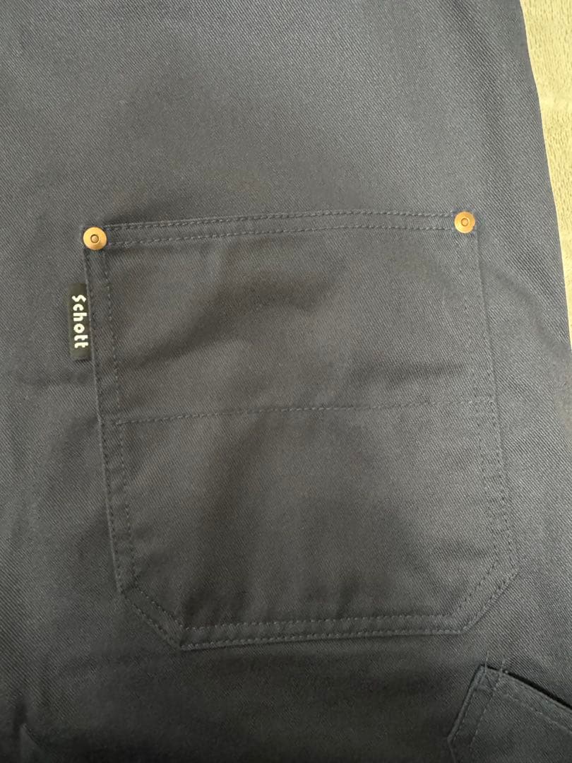 schott ショット オーバーオール フロントジッパー付き