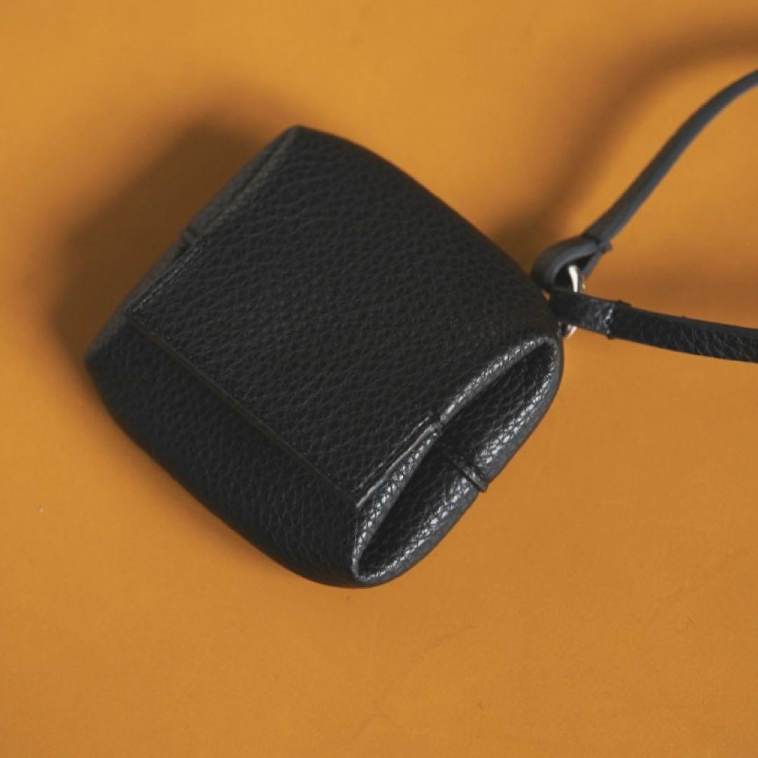 【新品タグ付き】anuke アンヌーク エコレザーウエストポーチ ブラック 黒