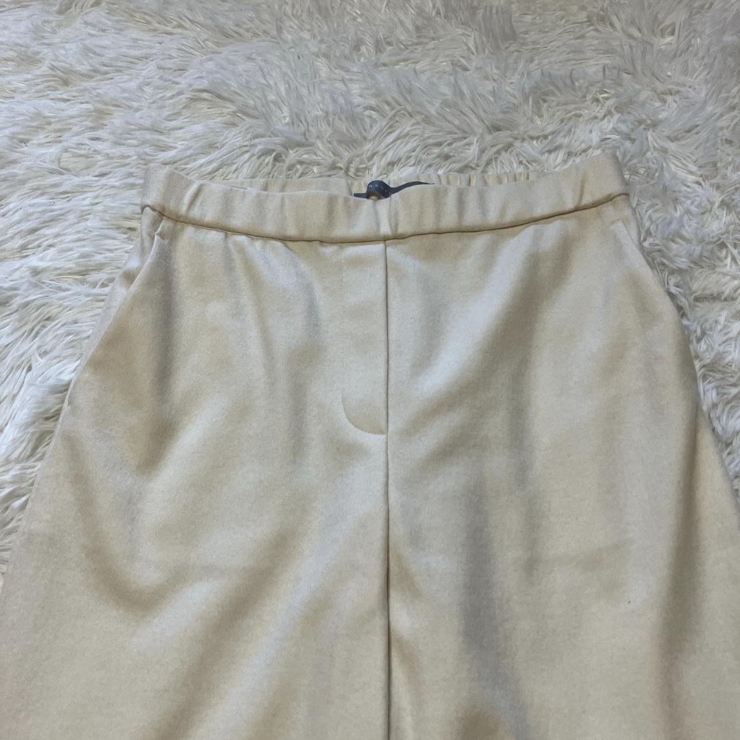 【新品・タグ付き】Theory luxe ウールワイドパンツ 白（サイズ：40）