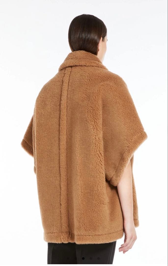 Max Mara テディベア ケープ キャメル