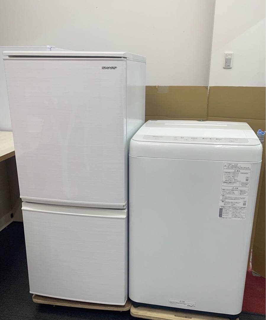 ★名古屋市近郊送料無料！一人暮らし中古家電2点セットパナソニック冷蔵庫&洗濯機