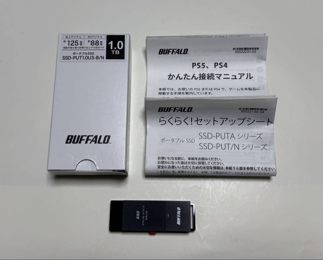 BUFFALO 外付け SSD-PUT1.0U3-B/N 1TB バッファロー