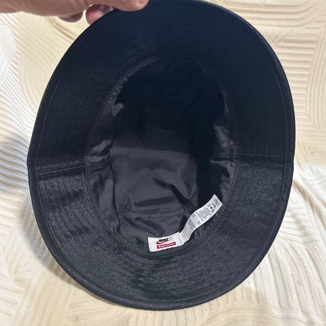 シュプリーム 帽子 ナイキ ダズル クラッシャー バケットハット ブラック