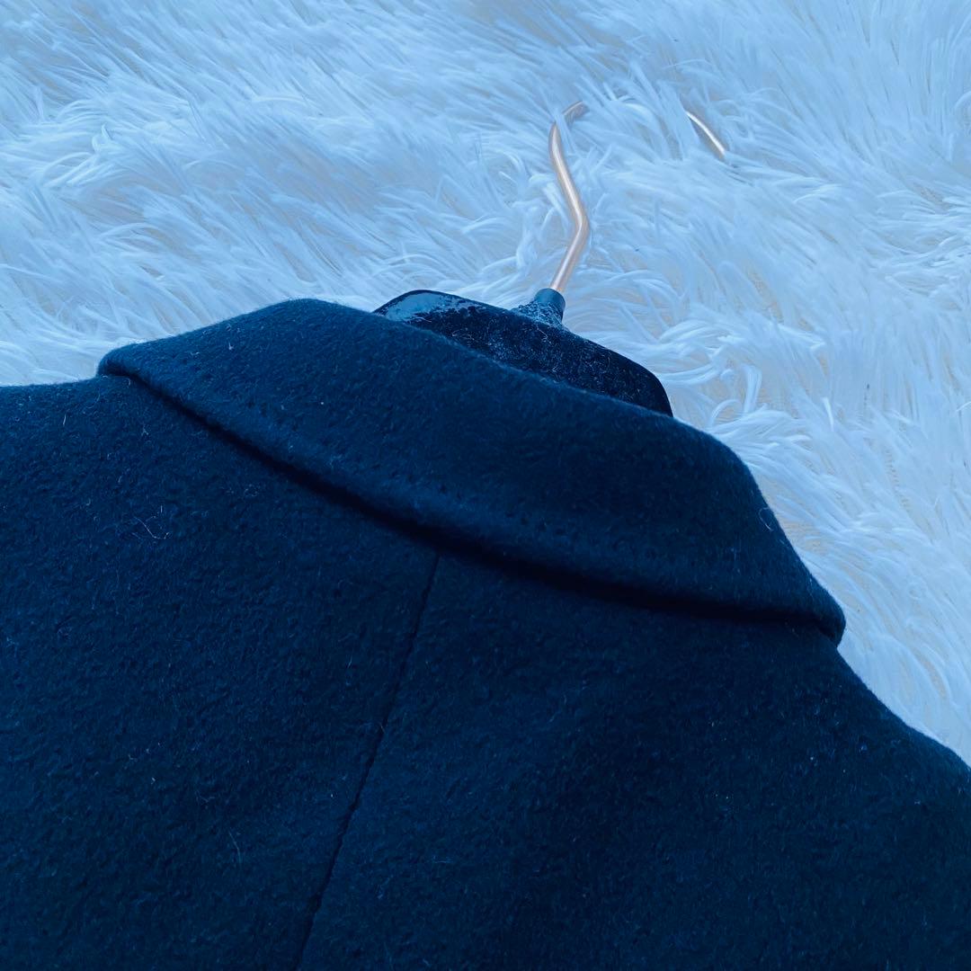 極美品 レリアン カシミヤ100％ ダブル ジャケット 大きいサイズ 日本製 黒