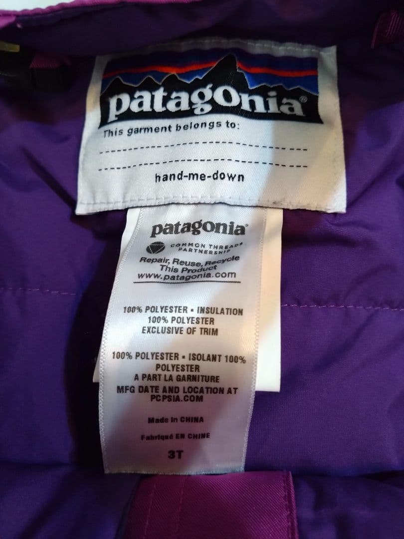 パタゴニア ビブパンツ スキーウェア下 3T スノーウェア　スノボーウェア