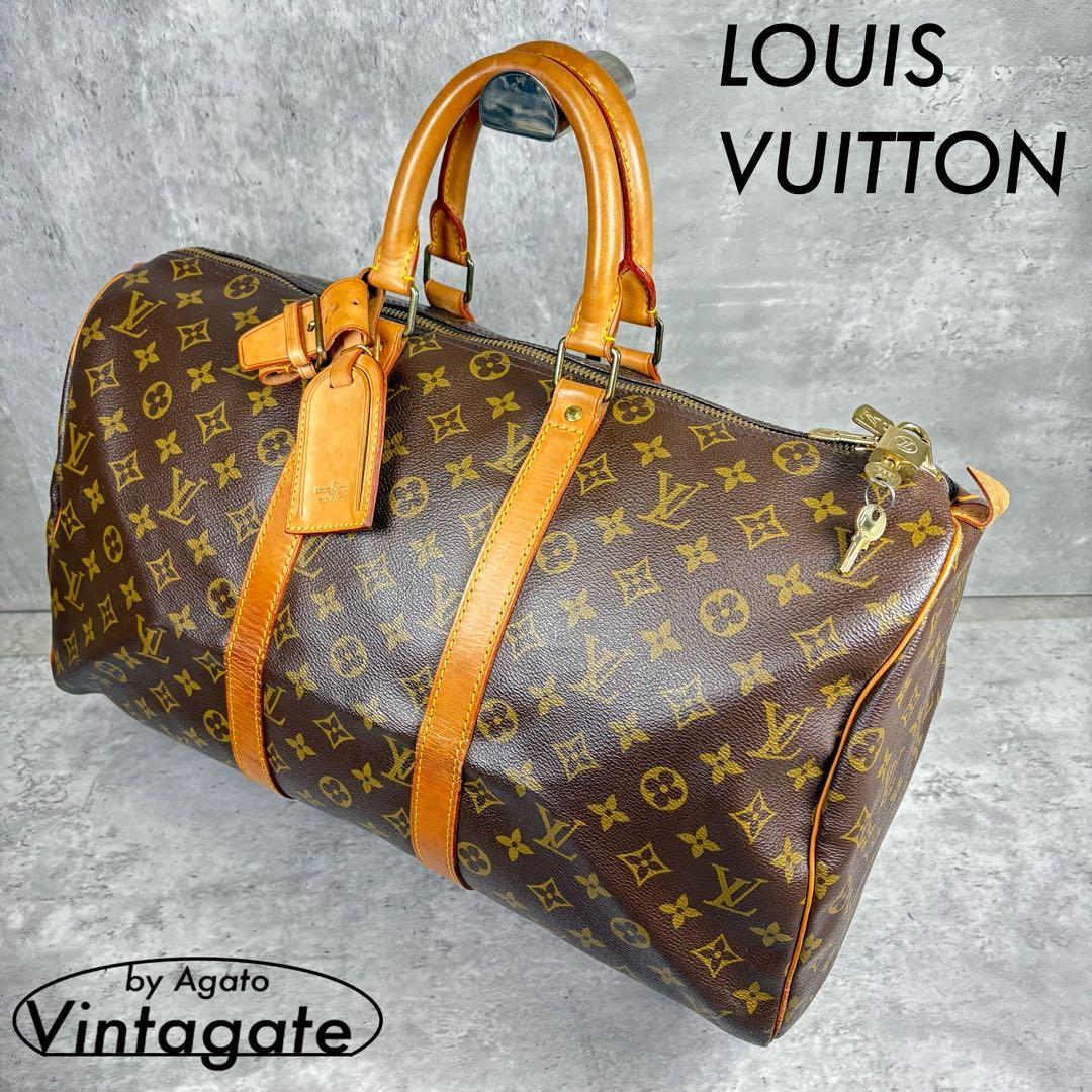 オールド ルイ ヴィトン 90年代 ヴィンテージ キーポル45 モノグラム