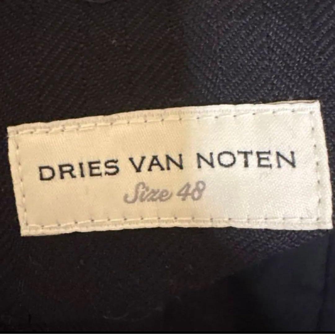 ドリスヴァンノッテン23aw 3連 ベルト スラックス 黒 未裾上