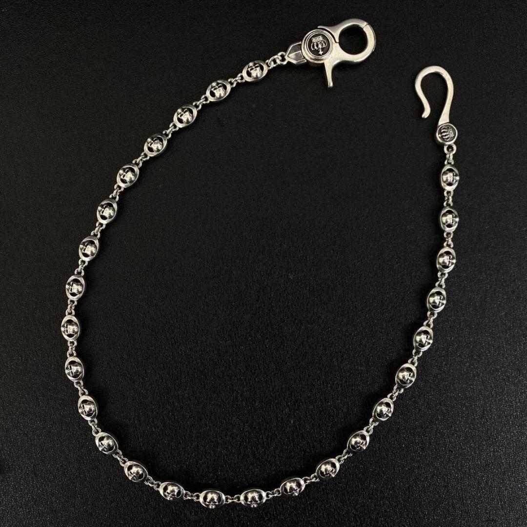 Justin Davis TOYWATCH シルバー スカル ウォレットチェーン