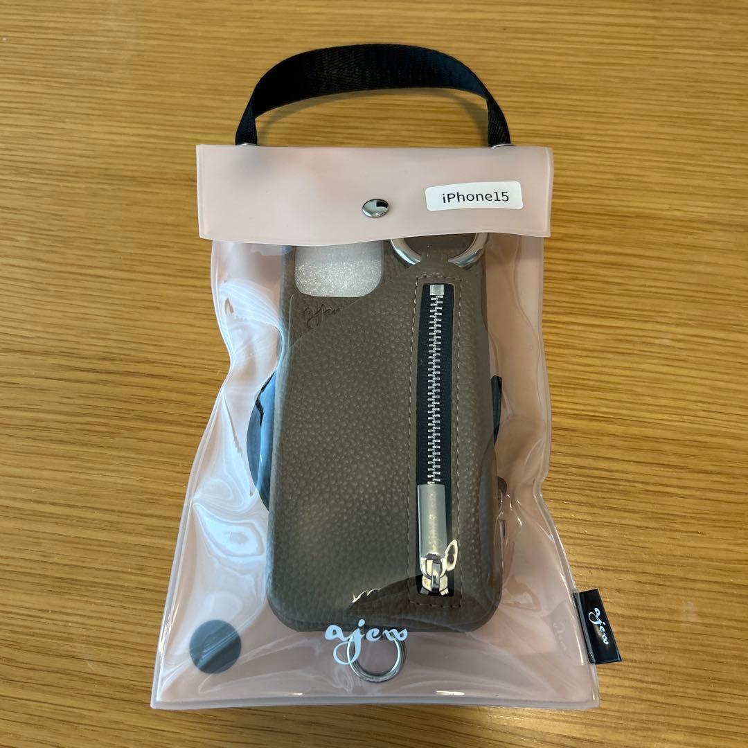 ajew iPhone15 ブラウン