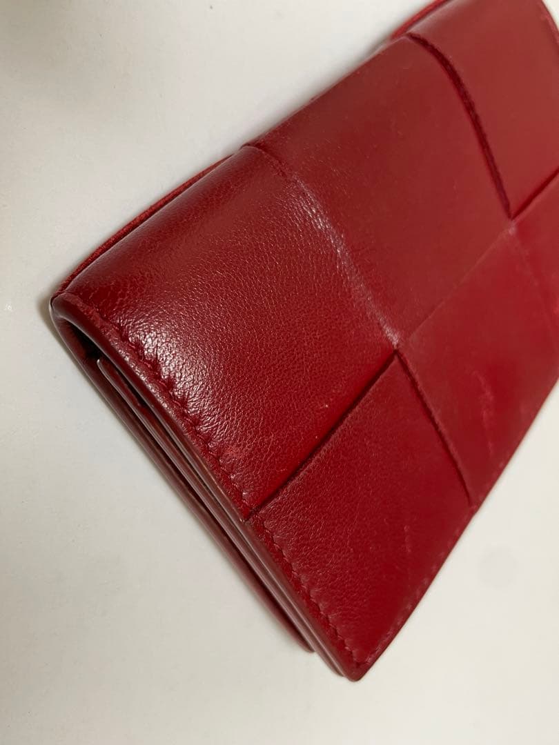 BOTTEGA VENETA 赤 レザー 名刺入れ