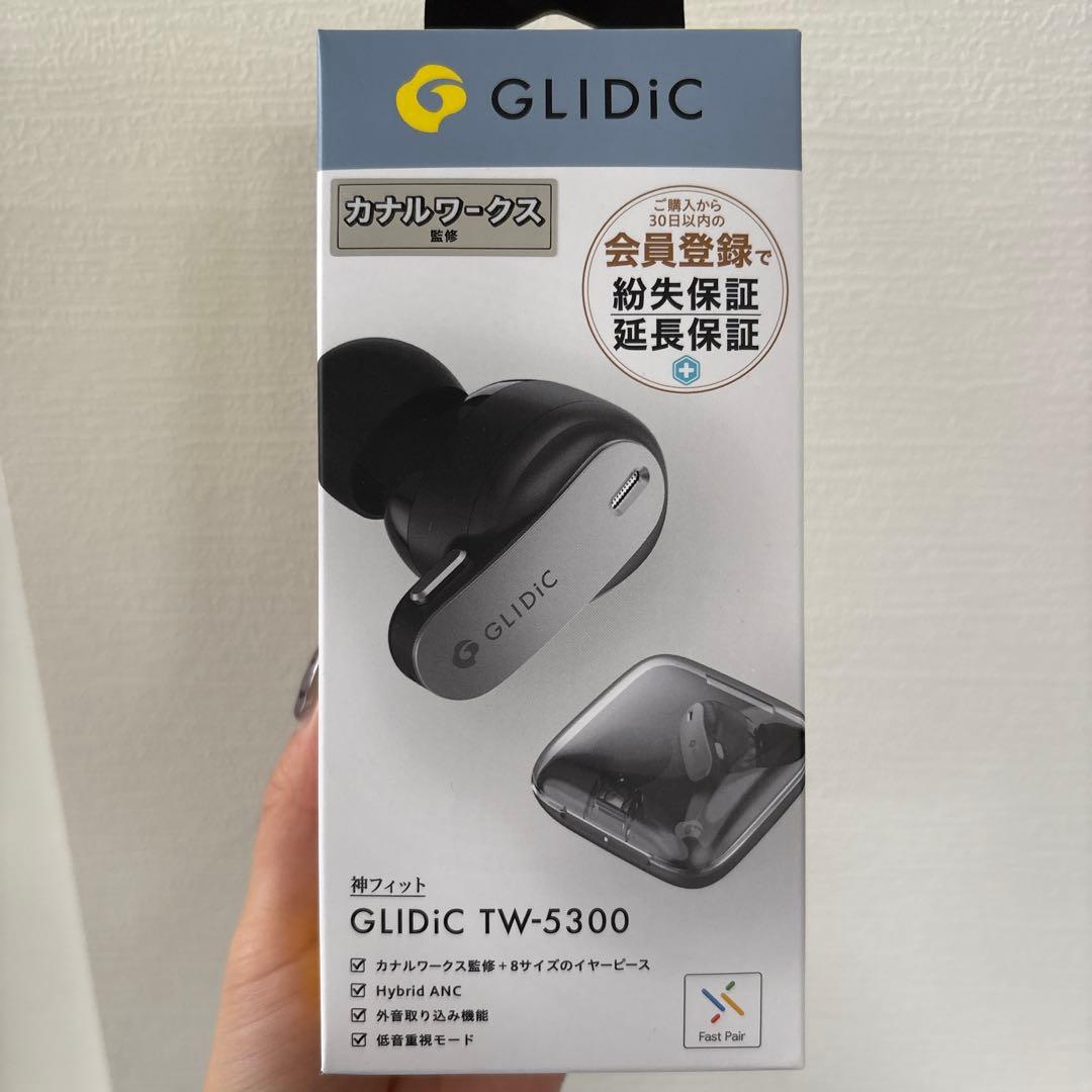 【美品】GLiDiC TW-5300 ワイヤレスイヤホン ブラック