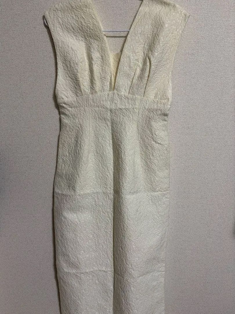 ANDRESD / V line ジャガードドレス　　オケージョンドレス