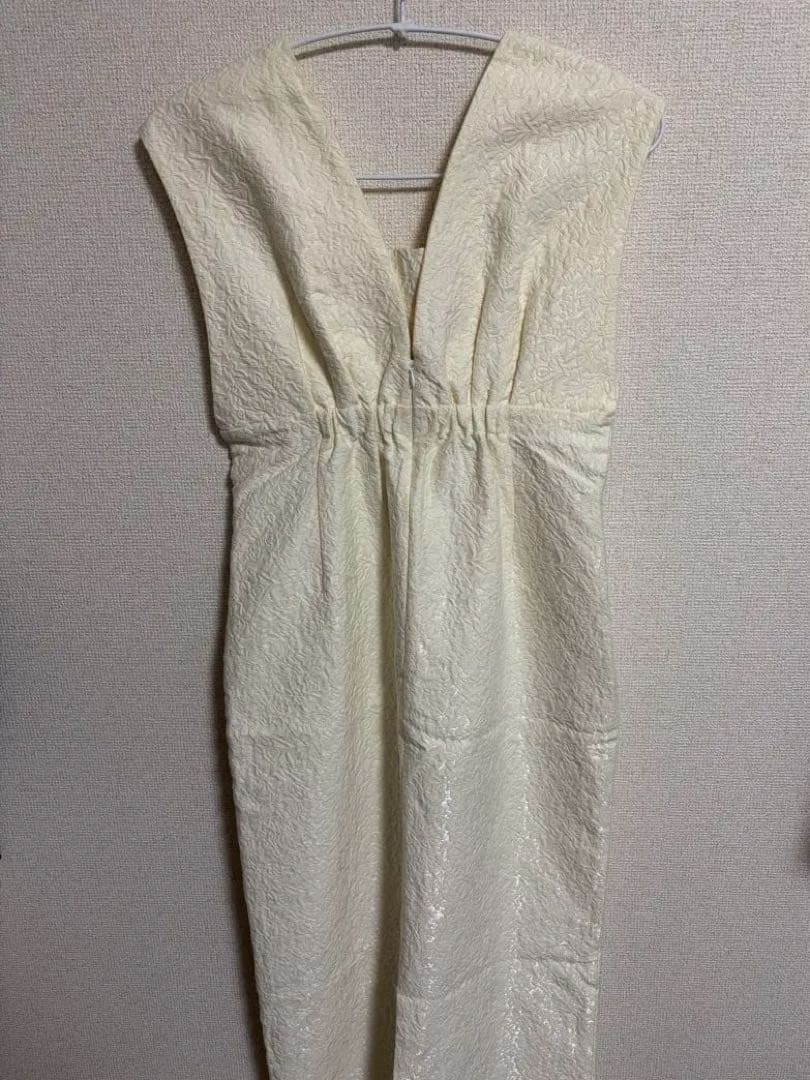 ANDRESD / V line ジャガードドレス　　オケージョンドレス