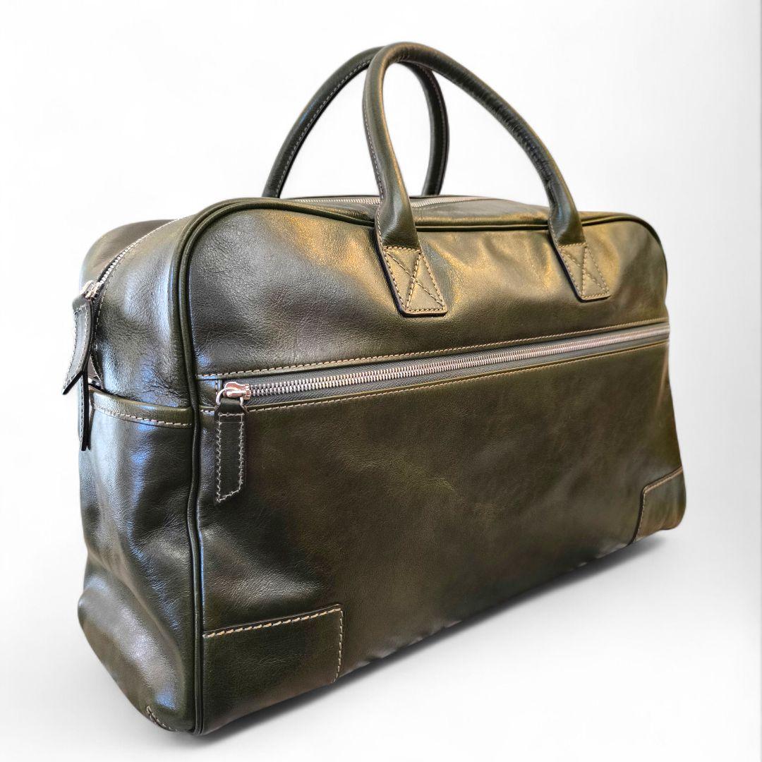 極美品✨レア✨土屋鞄 2way レザー ボストンバッグ オリーブ