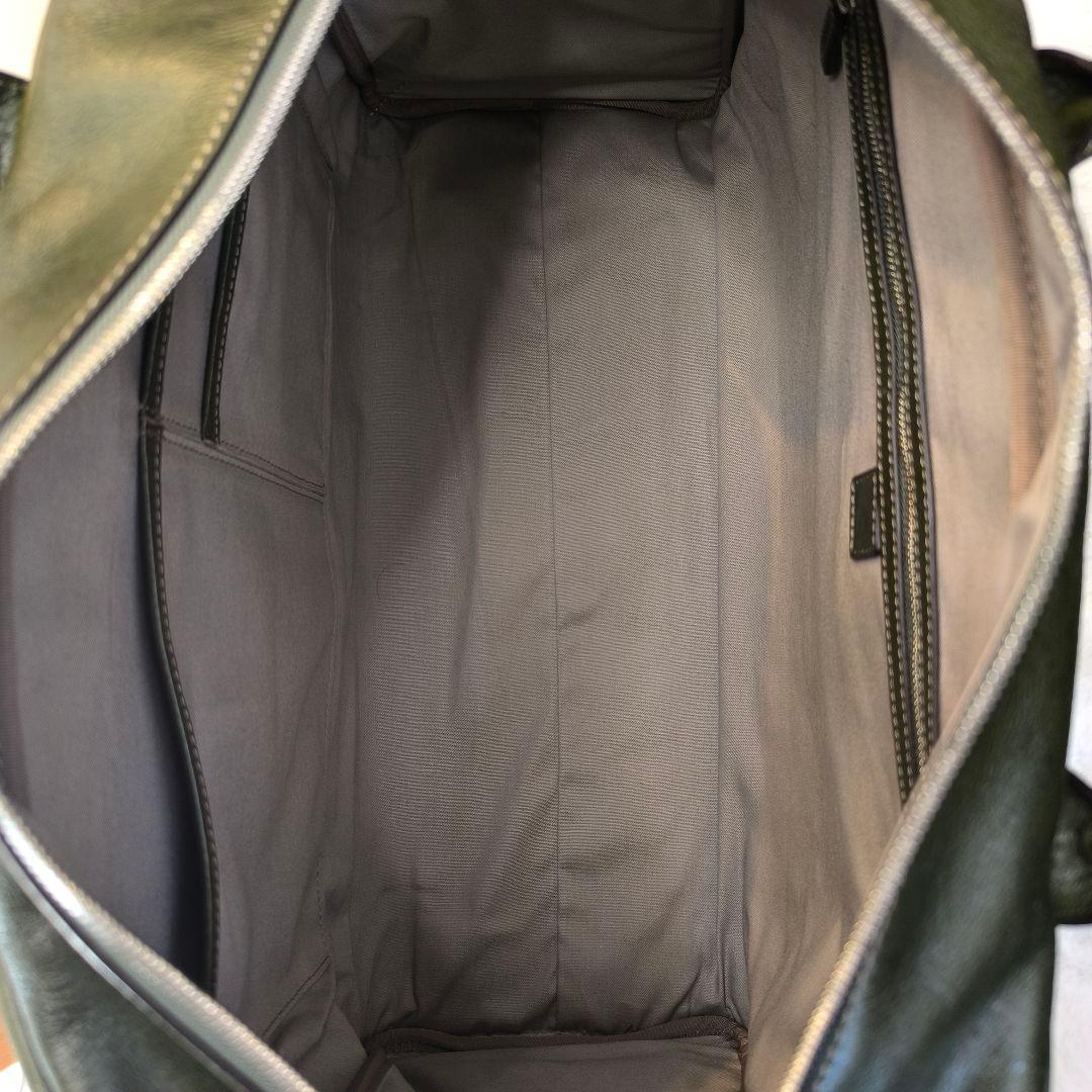 極美品✨レア✨土屋鞄 2way レザー ボストンバッグ オリーブ