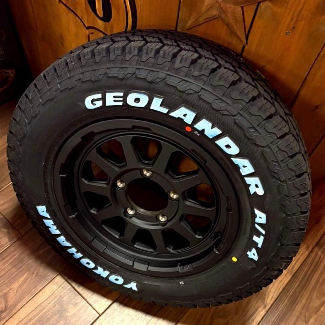 ジムニー用⭐️185/85R16⭐️ヨコハマ⭐️AT4⭐️ホワイトレター⭐️新品セット