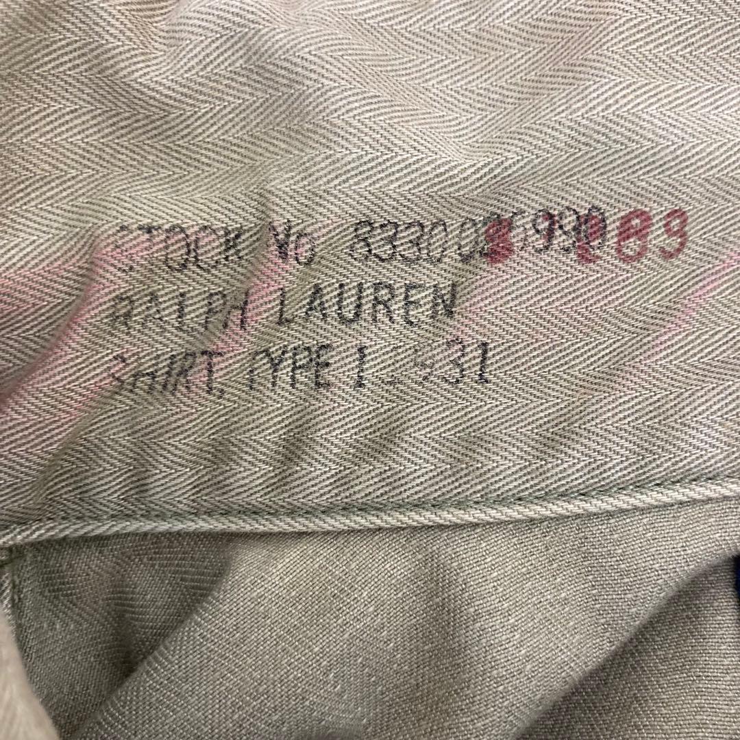 POLO RALPH LAUREN ミリタリージャケット ワッペン M カーキ