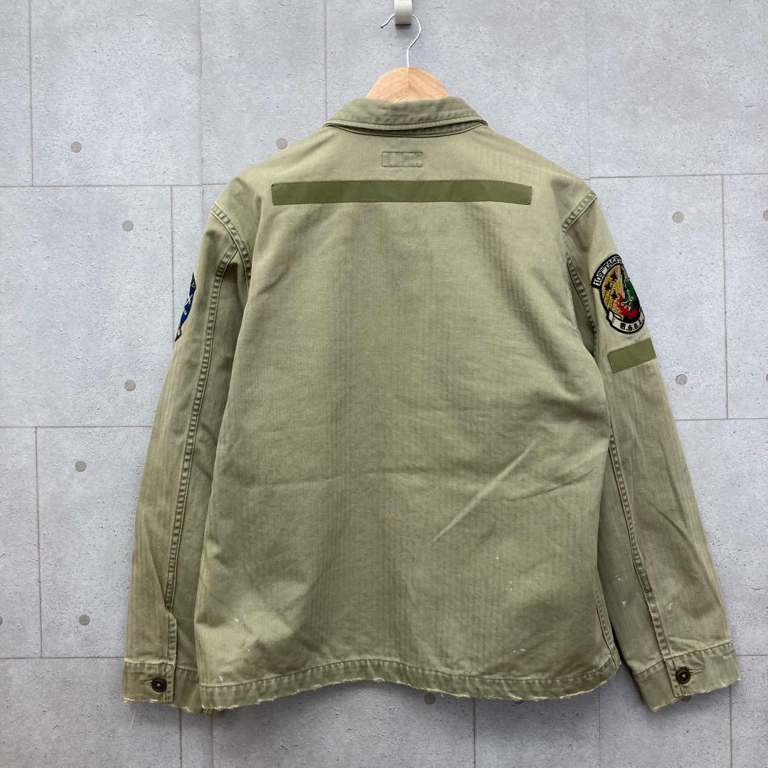 POLO RALPH LAUREN ミリタリージャケット ワッペン M カーキ