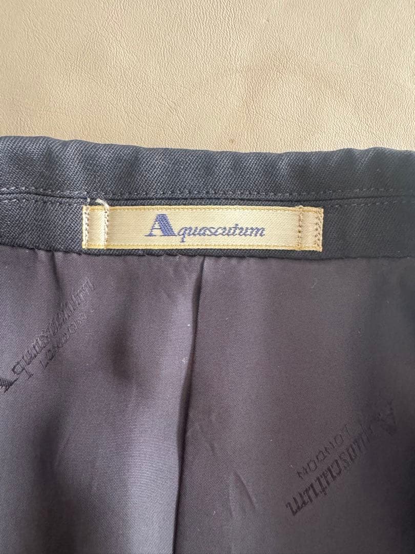 Aquascutum ９号ネイビー ダブルブレスト ブレザー上下