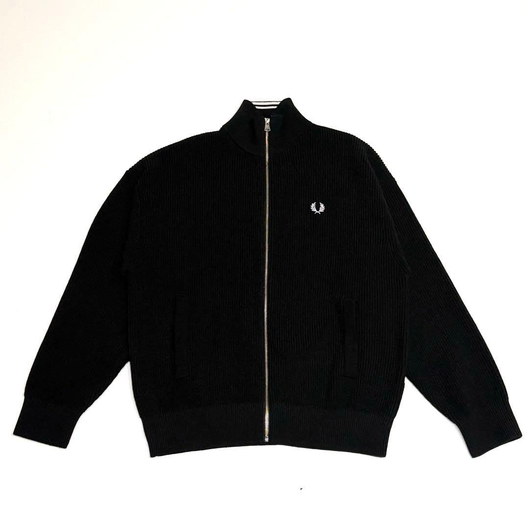極美品 ビームス別注 フレッドペリー ドライバーズニット 黒 Mサイズ