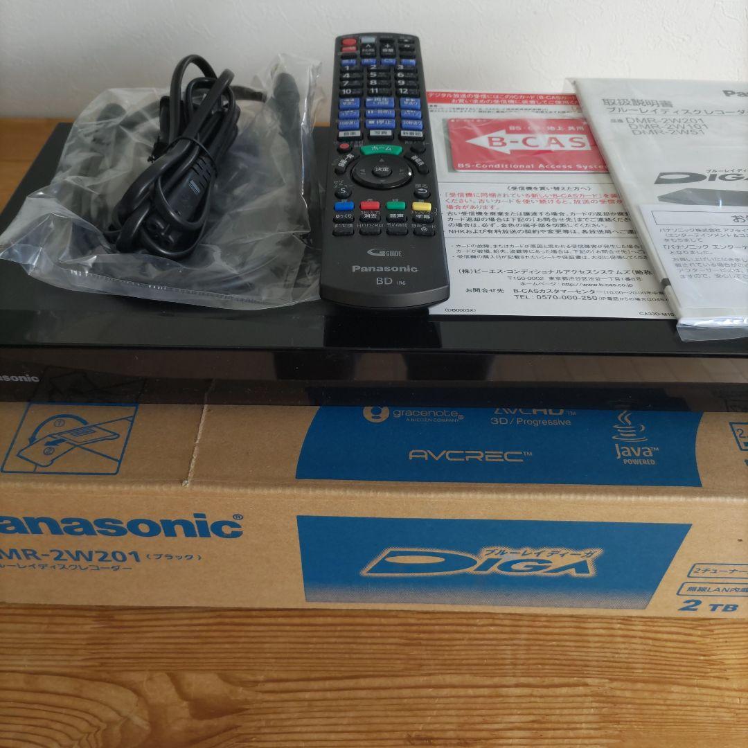【美品】 Panasonic DMR-2W201 ブルーレイディスクレコーダ