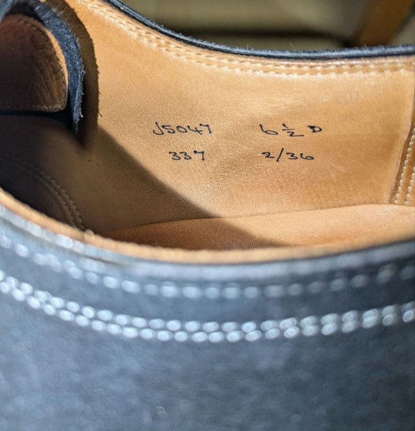 Crockett&Jones クロケットアンドジョーンズ　ブラック　スエード