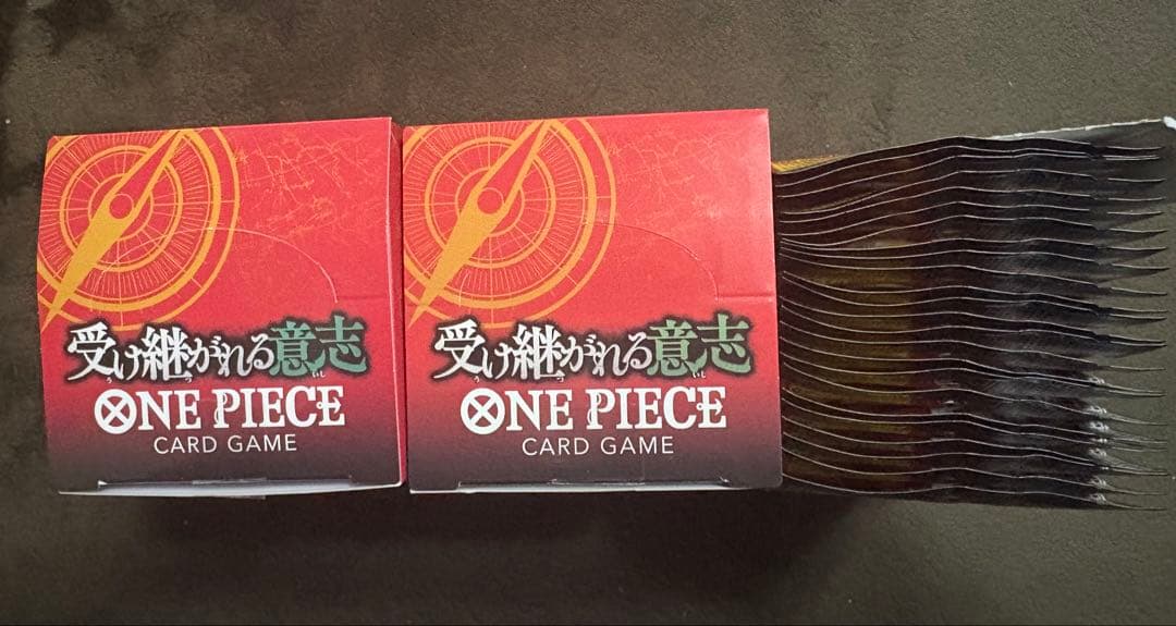 ワンピースカード 受け継がれる意志 3BOX テープ無し 封入率一致