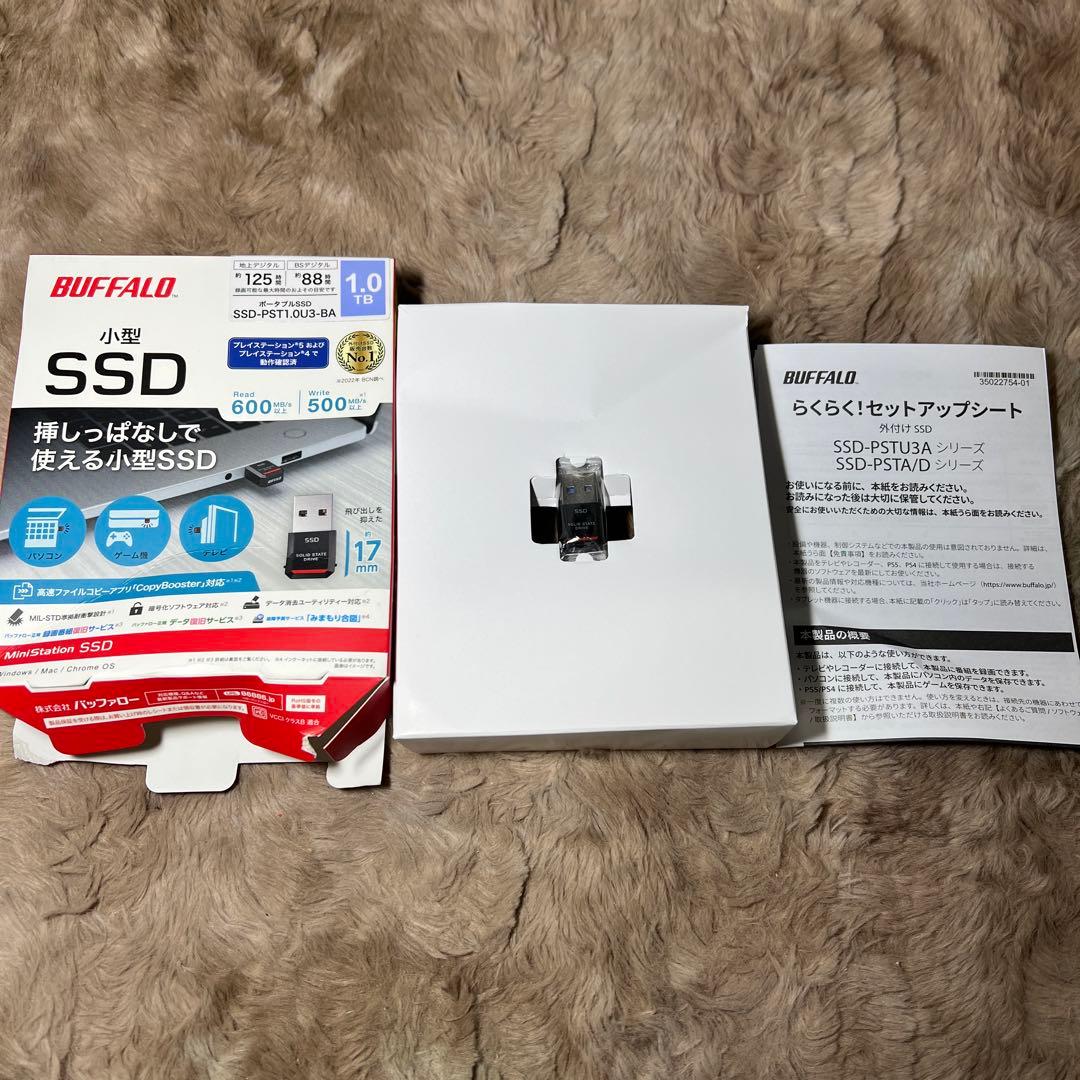 外付けハードディスク・ドライブ BUFFALO SSD-PST1.0U3-BA 1.0TB